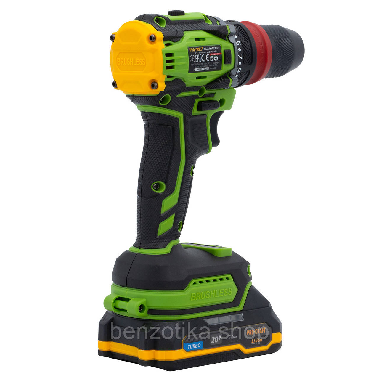 Шуруповерт Procraft PA18Pro DFR у кейсі, з 1 АКБ - Зображення 7