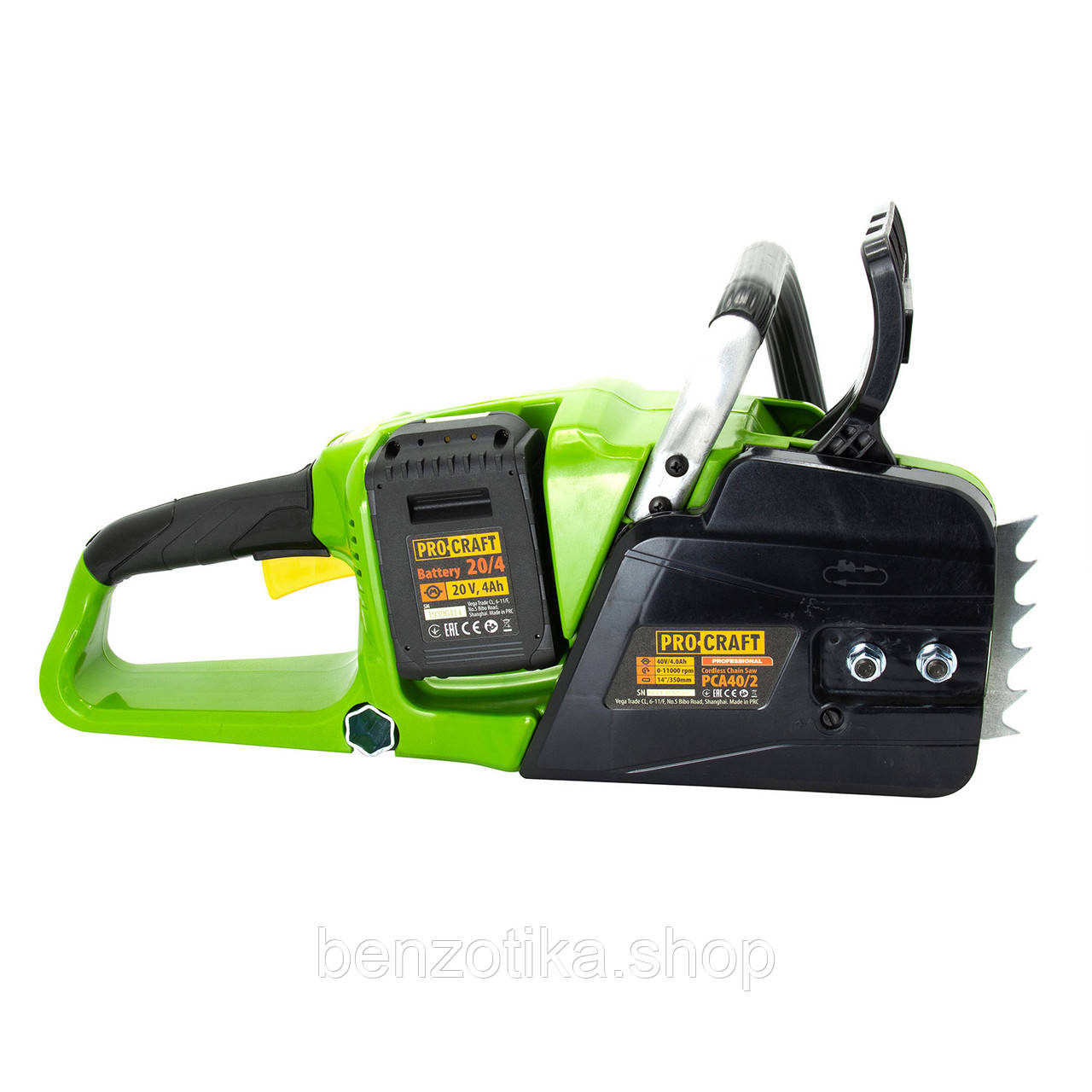 Акумуляторна ланцюгова пила Procraft PCA40/2 + 2 АКБ 8 Ампер + Зарядка - Зображення 10