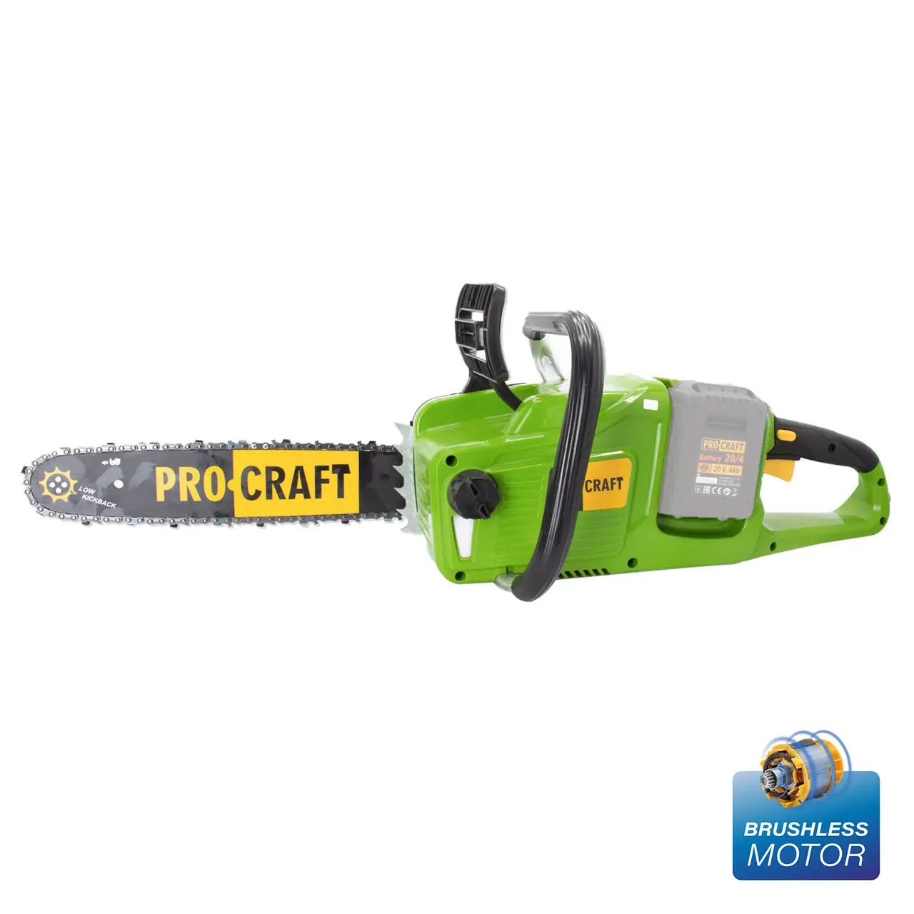 Акумуляторна ланцюгова пила Procraft PCA40/2 + 2 АКБ 8 Ампер + Зарядка