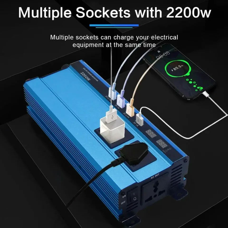 Інвертор напруги FDIK 12V 2200W - Зображення 2