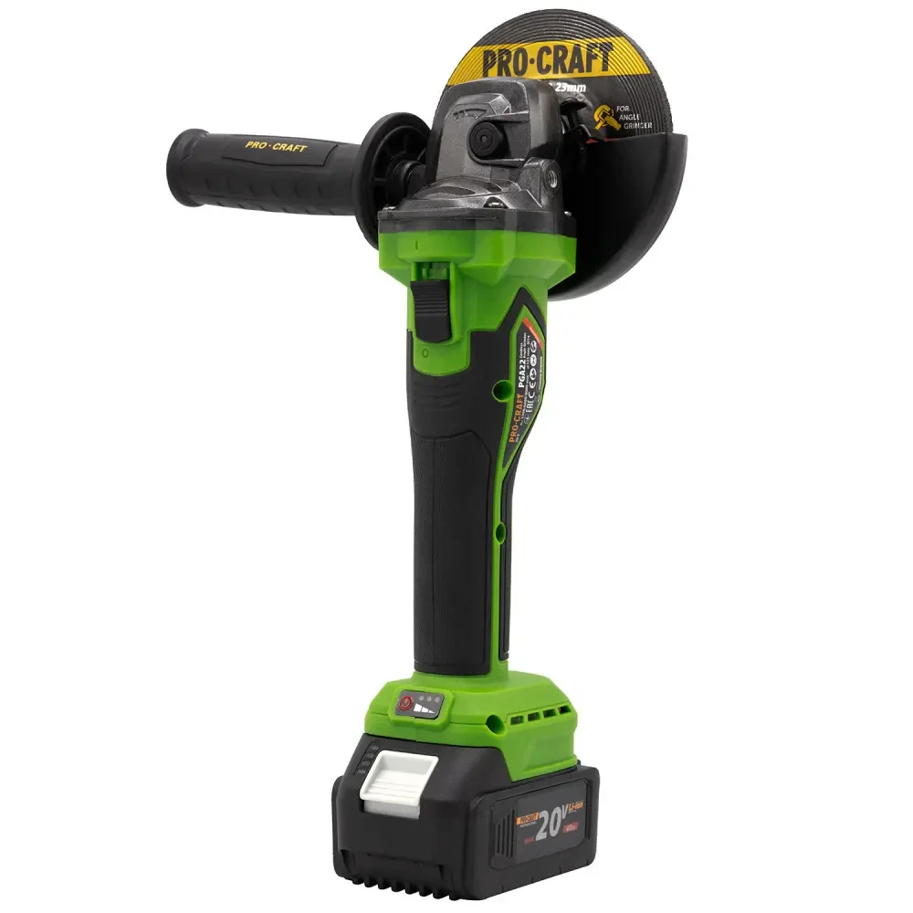 Акумуляторна кутова шліфувальна машина Procraft PGA22 - Зображення 5