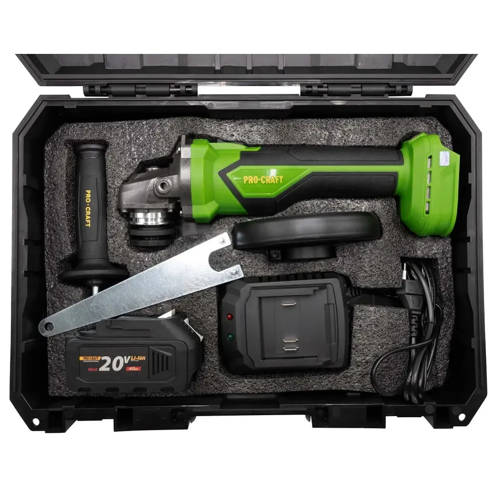 Акумуляторна кутова шліфувальна машина Procraft PGA22 - Зображення 7